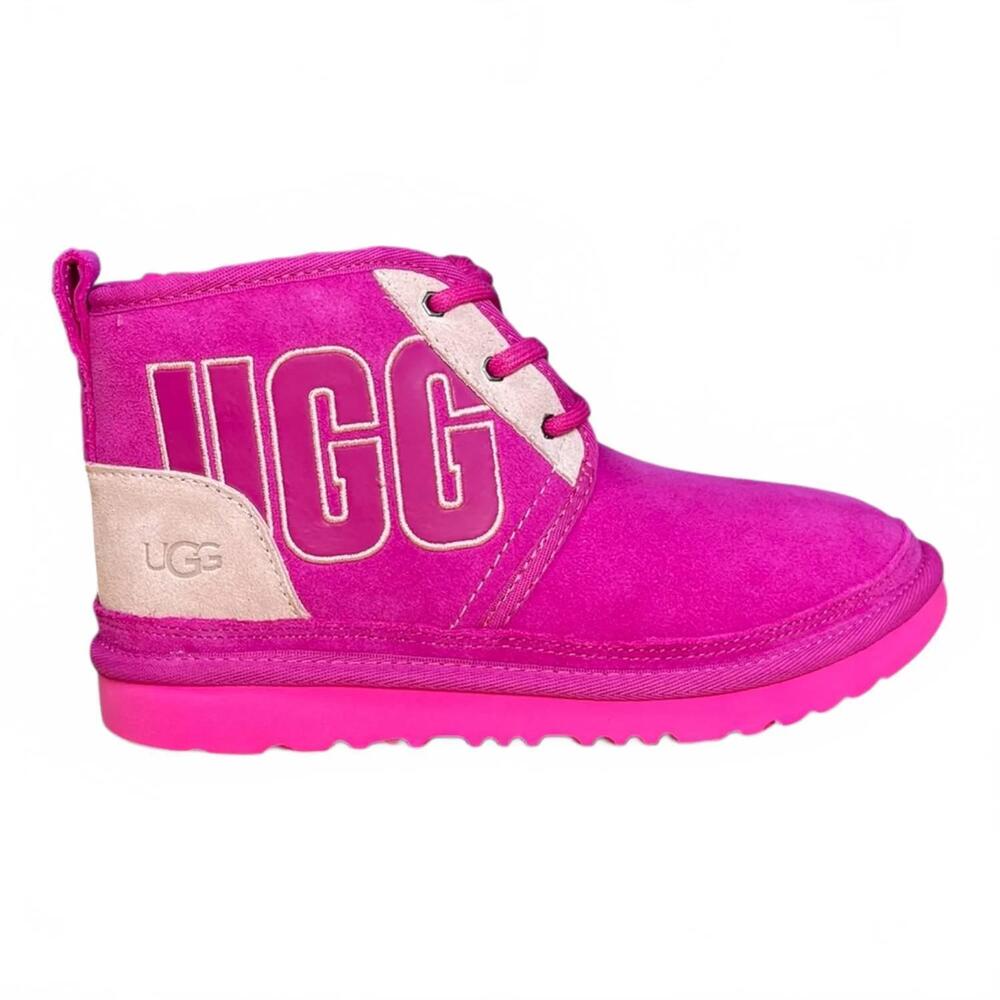 NEW UGG girls' neumel graphic outline boots in pink
